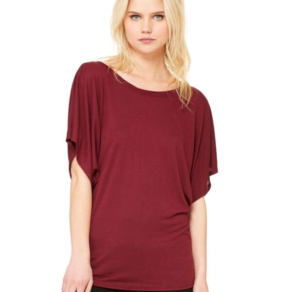 Cruise Women's Flowy Draped Sleeve Dolman Tee Thumbnail