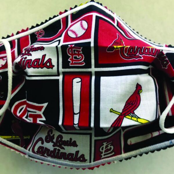 FACEMASK - NON-MEDICAL HOMEMADE MASK - STL CARDINALS PATCHES Thumbnail