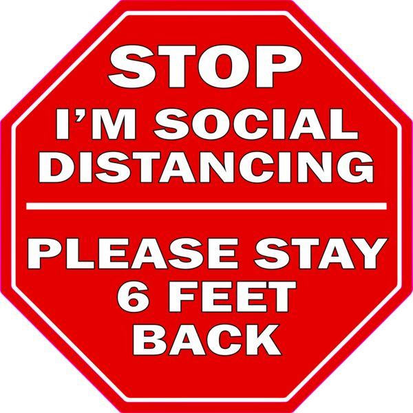 STOP I'M SOCIAL DISTANCING STAY BACK HEX2 Thumbnail