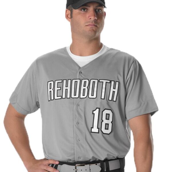 SEW N STITCHES - ALLESON ATHLETIC Full Button Lightweight Baseball Jersey Thumbnail