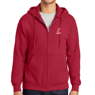 LHS - Adult Essential Fleece Full Zip Hooded Sweatshirt - L Thumbnail