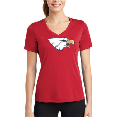 LHS -  Ladies PosiCharge ® Competitor V Neck Tee 2 Thumbnail