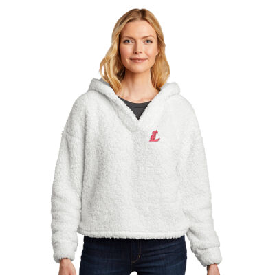 LHS -  Ladies Cozy Fleece Hoodie Thumbnail