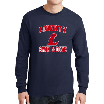 LHS - DryBlend ® 50 Cotton/50 Poly Long Sleeve T Shirt 3 Thumbnail