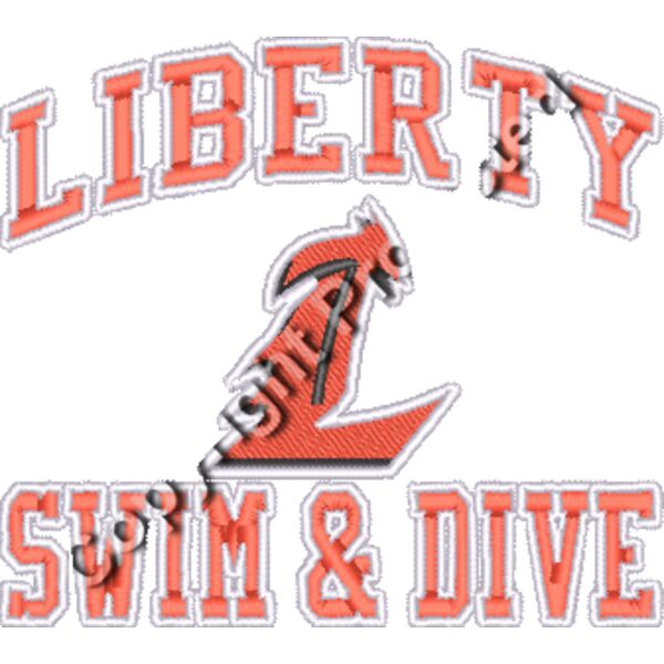 Liberty Swim & Dive Left chet embroideryy logo Thumbnail