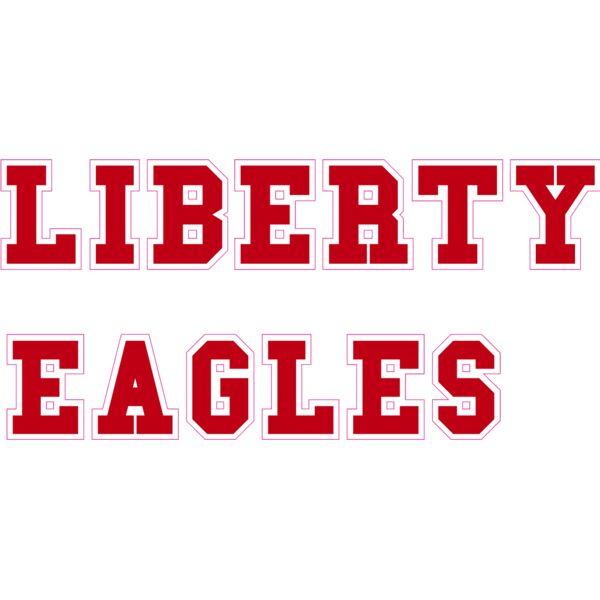 LIBERTY EAGLES in red for pant leg or arm Thumbnail