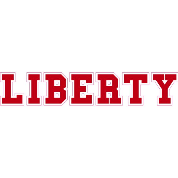 LIBERTY in red for pant leg or arm Thumbnail