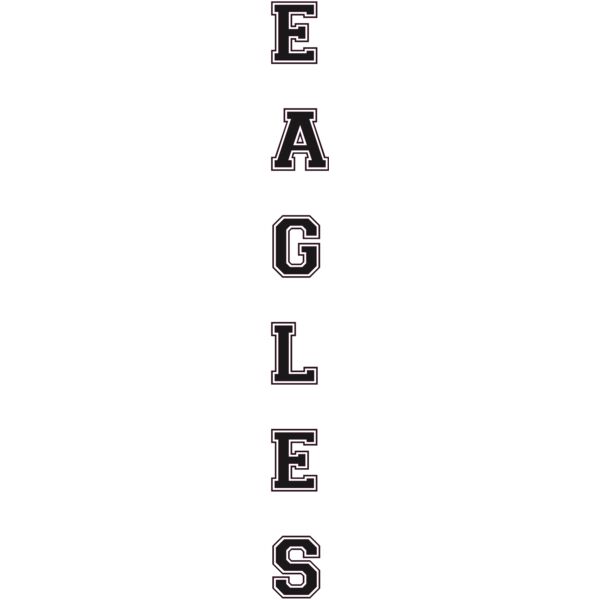 EAGLES VERTICAL NAVY 16 IN TALL Thumbnail